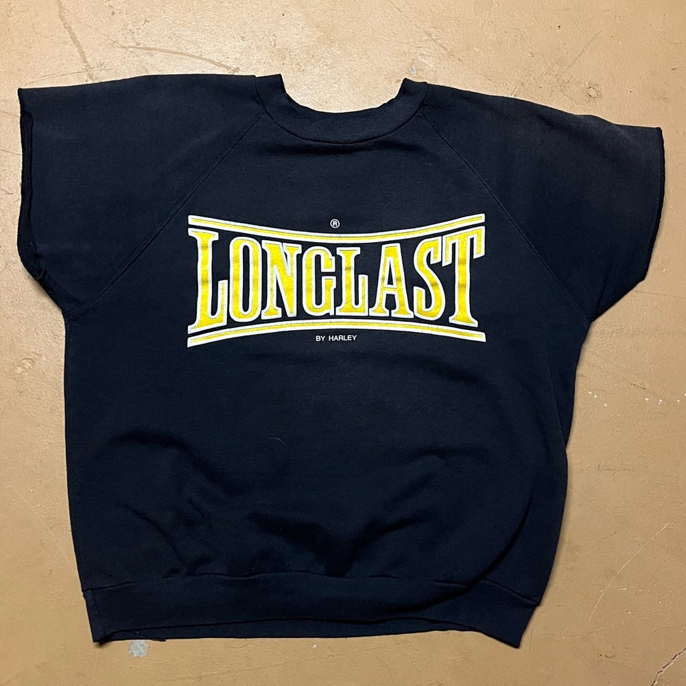 Vintage 80’s Longlast By Harley Sports Crewneck T-Shirt Sized Medium